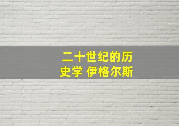 二十世纪的历史学 伊格尔斯